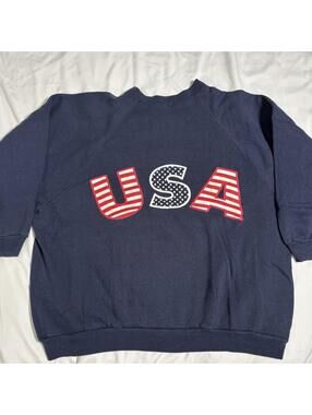 USA Vintage Dark Blue Sweatshirt "Just My Size" 2X